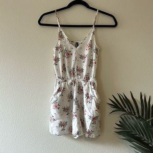 Floral Rose Print Romper